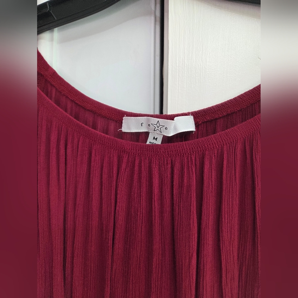 Burgandy Blouse - Picture 4 of 4